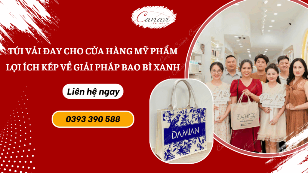 túi vải đay - giải pháp bao bì xanh cho thương hiệu