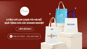 5 tiêu chí lựa chọn túi vải bố quà tặng cho các doanh nghiệp