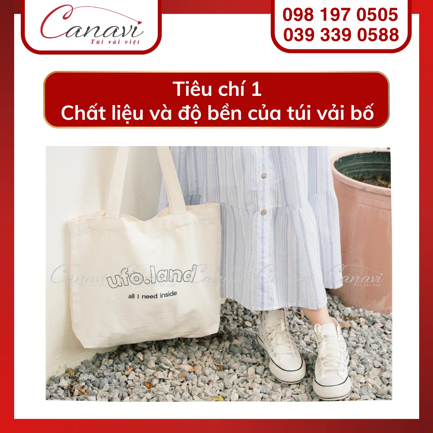 5 tiêu chí lựa chọn túi vải bố quà tặng cho các doanh nghiệp 2 Chất liệu và độ bền của túi vải bố canvas