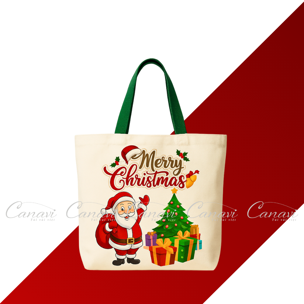 túi vải canvas quà tặng noel