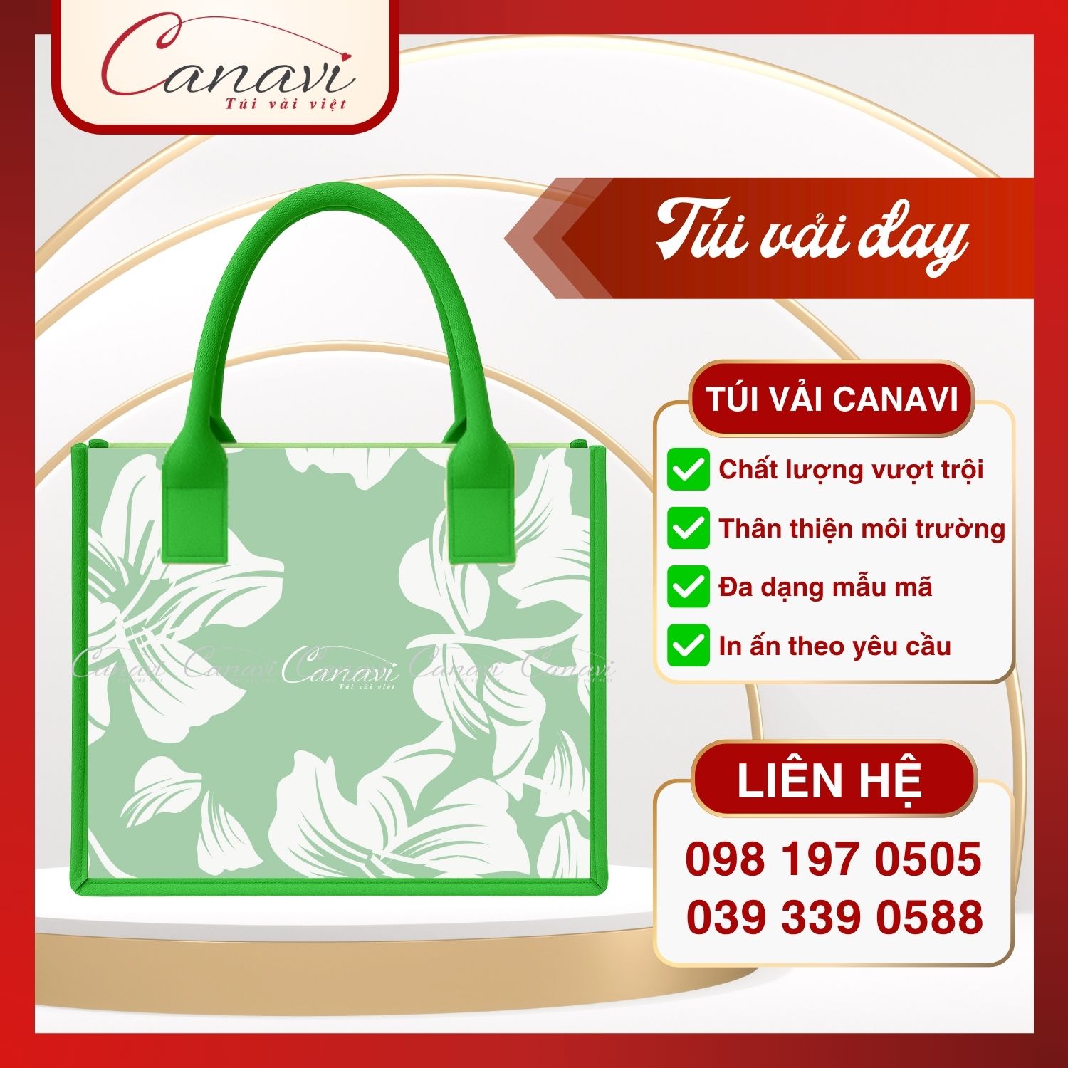 Túi Vải Canavi - Thương hiệu tiên phong cung cấp giải pháp bao bì xanh