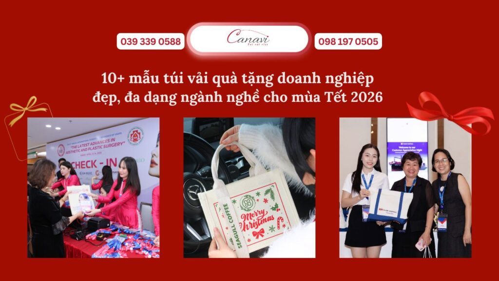 10+ mẫu túi vải quà tặng doanh nghiệp đẹp, đa dạng ngành nghề cho mùa Tết 2026 1 10+ mẫu túi vải quà tặng doanh nghiệp đẹp, đa dạng ngành nghề cho mùa Tết 2026