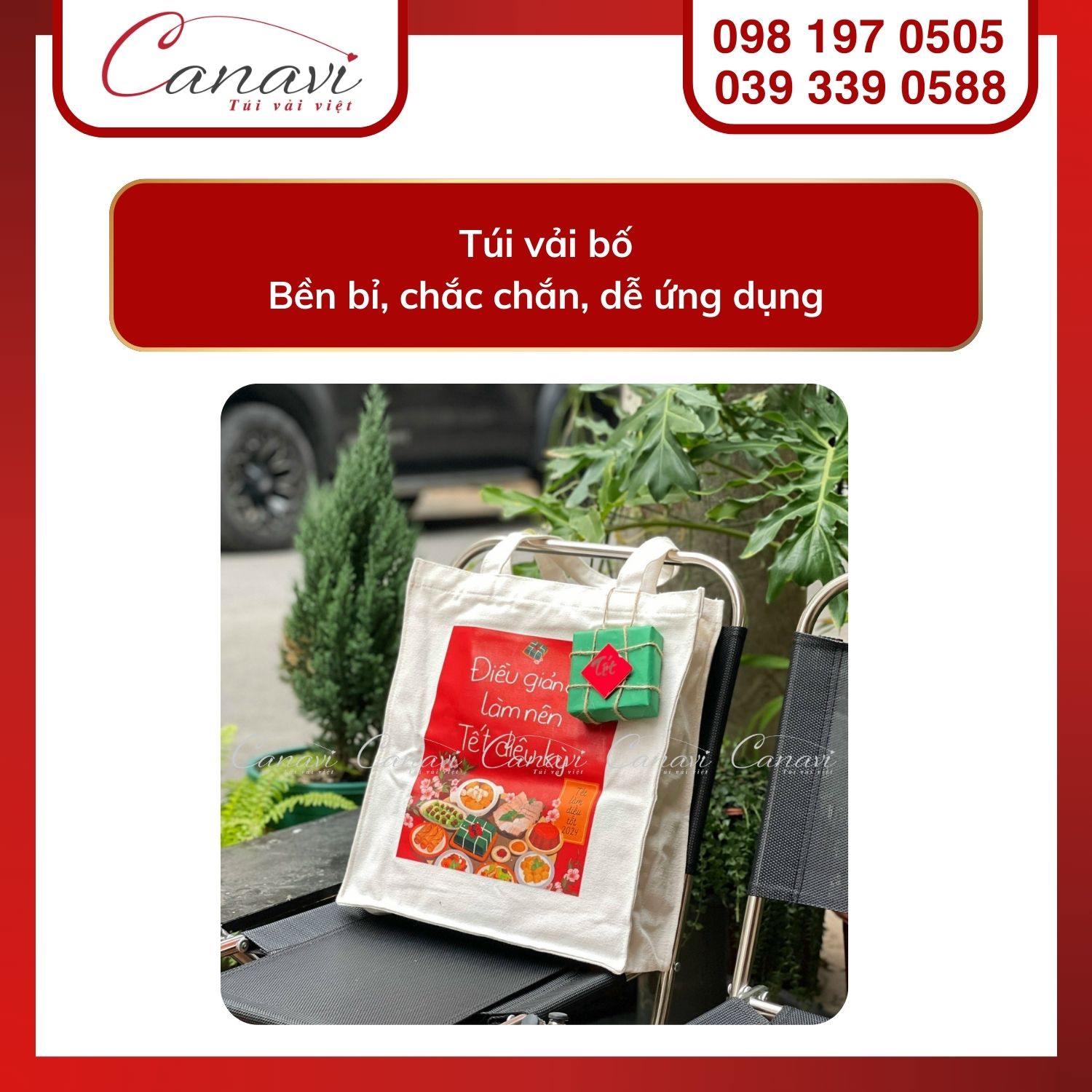 Túi vải bố: bền bỉ, chắc chắn, dễ ứng dụng