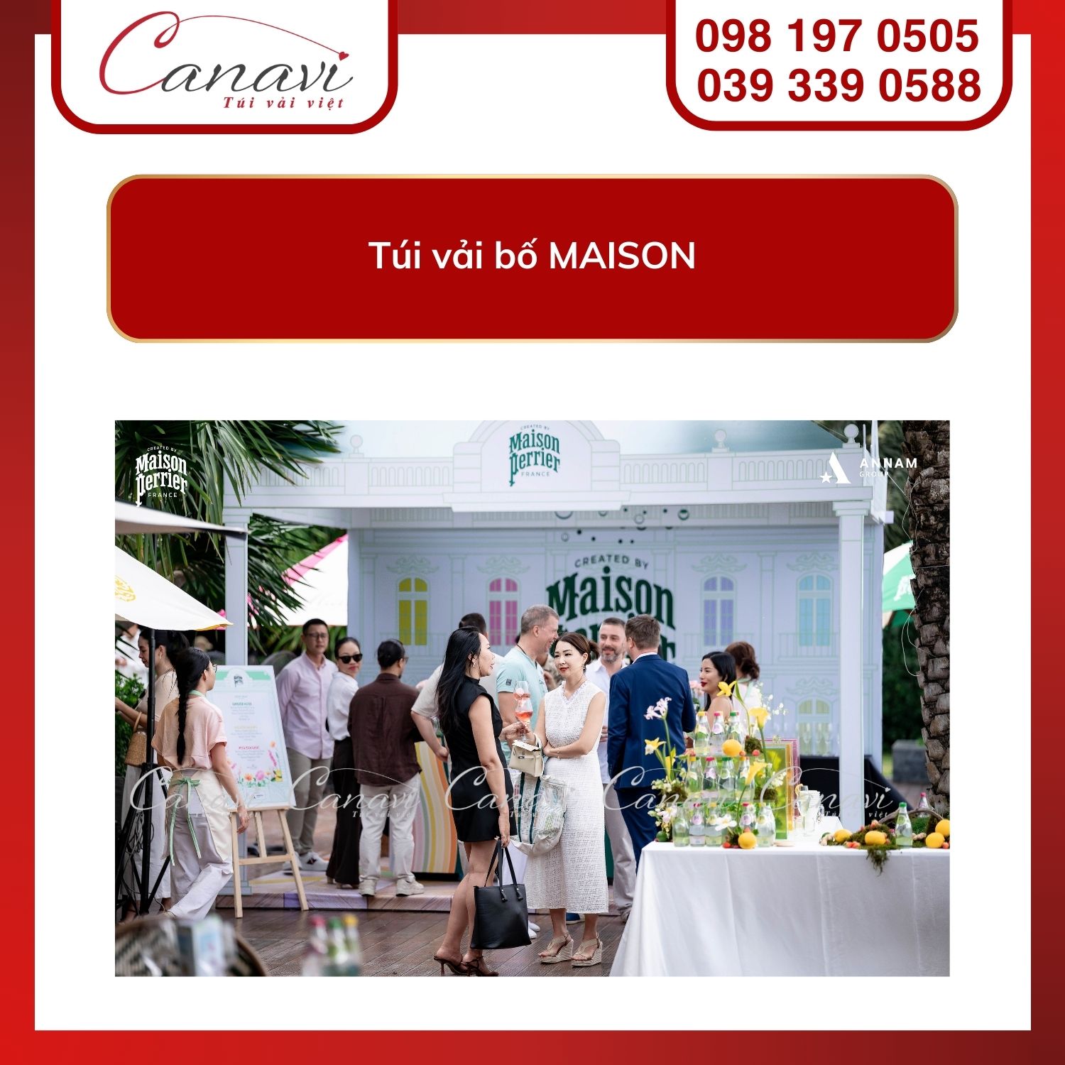 10+ mẫu túi vải quà tặng doanh nghiệp đẹp, đa dạng ngành nghề cho mùa Tết 2026 10 Túi vải bố MAISON