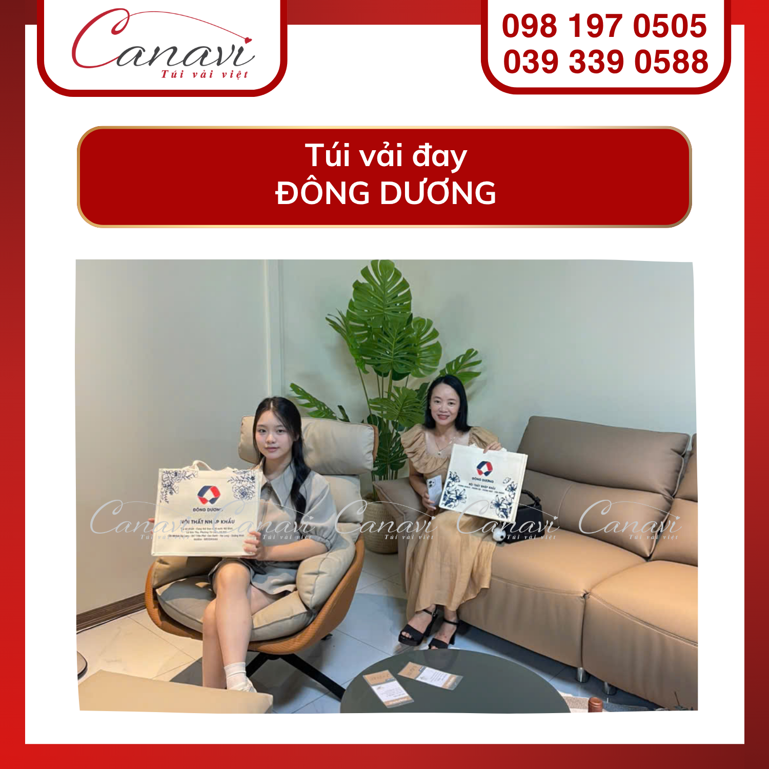 Túi vải đay Đông Dương