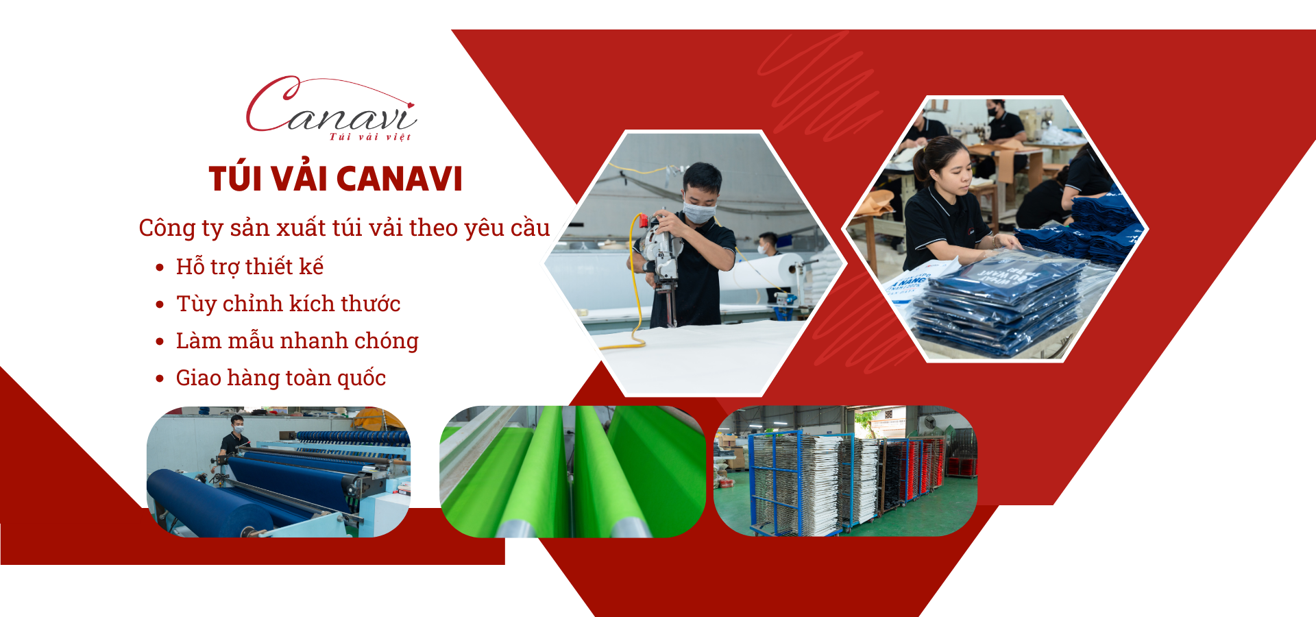 Công ty sản xuất túi vải theo yêu cầu