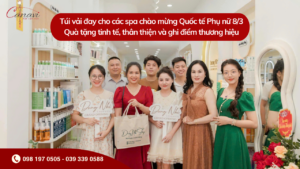 Túi vải đay cho các spa chào mừng Quốc tế Phụ nữ 8/3: Quà tặng tinh tế, thân thiện và ghi điểm thương hiệu