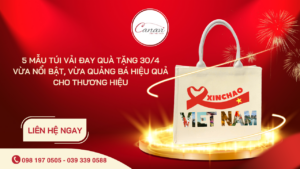 5 mẫu túi vải đay quà tặng 30/4 vừa nổi bật, vừa quảng bá hiệu quả cho thương hiệu
