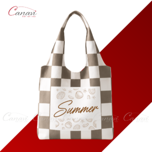 Túi vải Tay Nải Coconut Gingham TVTN03 3 Tui-vai-tay-nai-coconut-gingham
