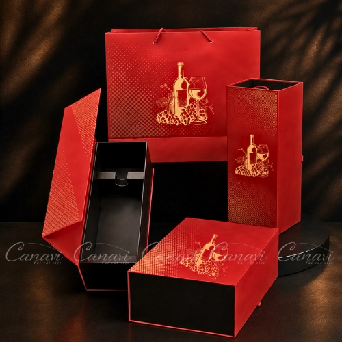 Hộp đựng rượu Wine Bag Bordeaux HDR05 2 Wine Box Bordeaux
