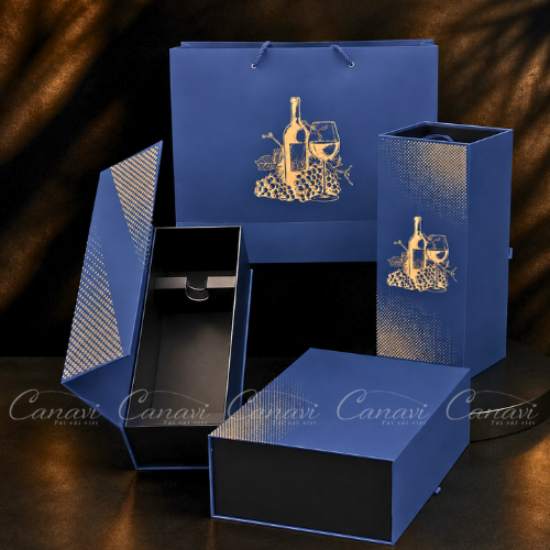 Wine Box Navy