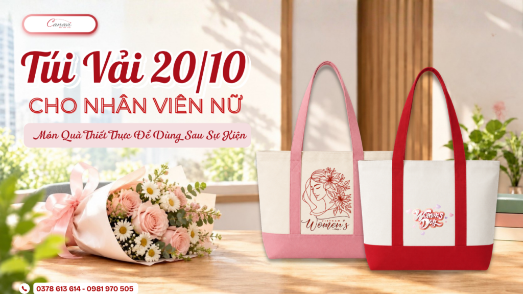 Túi Vải 20/10 Cho Nhân Viên Nữ: Món Quà Thiết Thực Để Dùng Sau Sự Kiện 1 tui vai 20 10 cho nhan vien nu mon qua thiet thuc sau su kien