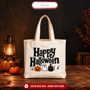 4 Ý Tưởng Thiết Kế Túi Vải Halloween Mang Dấu Ấn Thương Hiệu 2 Tui-vai-canvas-halloween